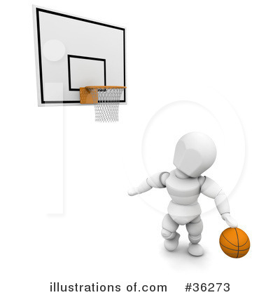Royalty-Free (RF) Basketball Clipart Illustration by KJ Pargeter - Stock Sample #36273