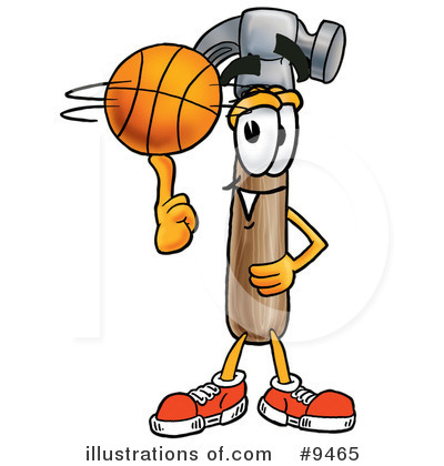 Royalty-Free (RF) Basketball Clipart Illustration by Mascot Junction - Stock Sample #9465