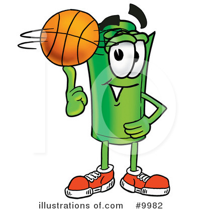 Basketball Clipart #9982 by Mascot Junction