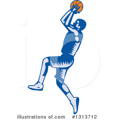 Basketball Player Clipart #1313712 by patrimonio