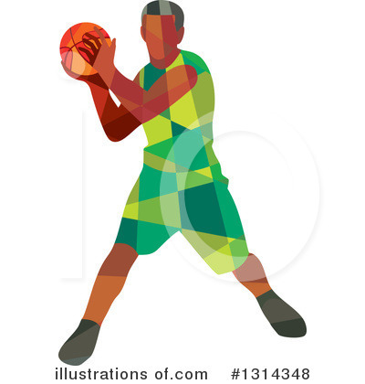 Basketball Player Clipart #1314348 by patrimonio