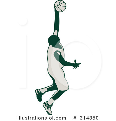Basketball Player Clipart #1314350 by patrimonio