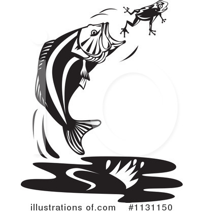 Royalty-Free (RF) Bass Fish Clipart Illustration by patrimonio - Stock Sample #1131150