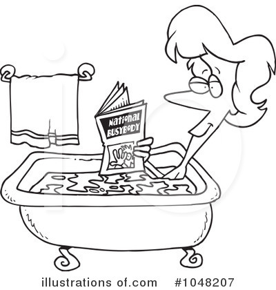Royalty-Free (RF) Bath Clipart Illustration by toonaday - Stock Sample #1048207