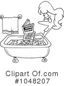 Bath Clipart #1048207 by toonaday
