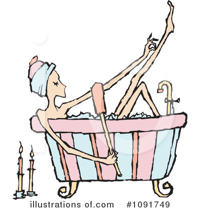Royalty-Free (RF) Bath Clipart Illustration by Steve Klinkel - Stock Sample #1091749