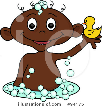 Royalty-Free (RF) Bath Time Clipart Illustration by Pams Clipart - Stock Sample #94175