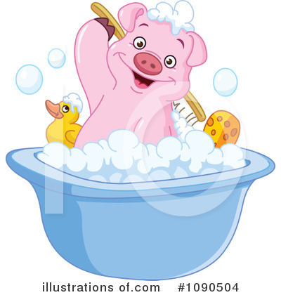 Bathing Clipart #1090504 by yayayoyo