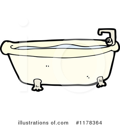 Royalty-Free (RF) Bathtub Clipart Illustration by lineartestpilot - Stock Sample #1178364