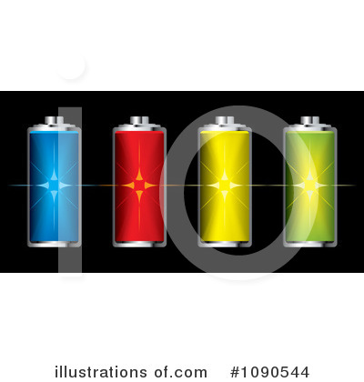 Royalty-Free (RF) Batteries Clipart Illustration by michaeltravers - Stock Sample #1090544