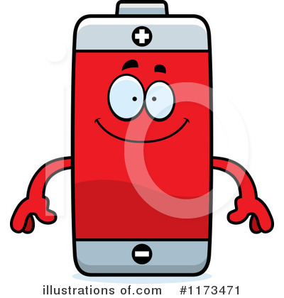 Battery Character Clipart #1173471 by Cory Thoman