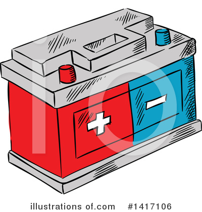 Royalty-Free (RF) Battery Clipart Illustration by Vector Tradition SM - Stock Sample #1417106