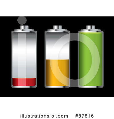 Royalty-Free (RF) Battery Clipart Illustration by michaeltravers - Stock Sample #87816