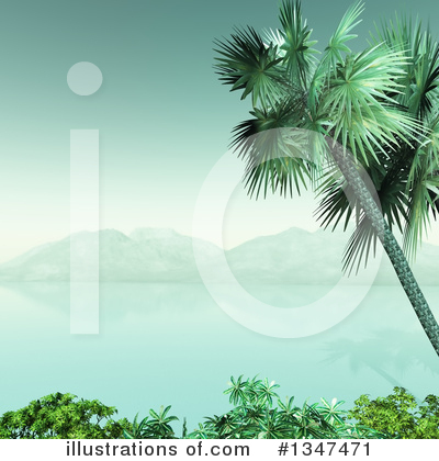 Tropical Island Clipart #1347471 by KJ Pargeter