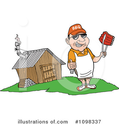 Royalty-Free (RF) Bbq Clipart Illustration by LaffToon - Stock Sample #1098337