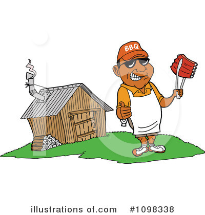 Royalty-Free (RF) Bbq Clipart Illustration by LaffToon - Stock Sample #1098338