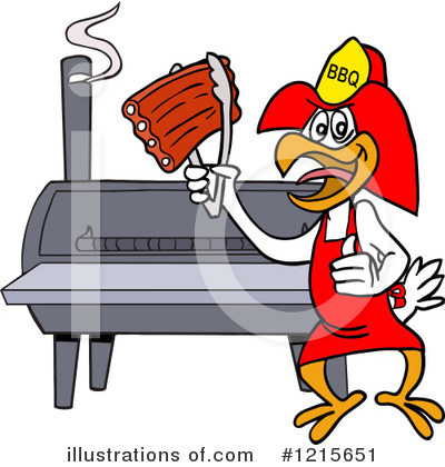 Royalty-Free (RF) Bbq Clipart Illustration by LaffToon - Stock Sample #1215651