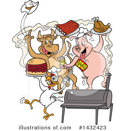Burger Clipart #1432423 by LaffToon