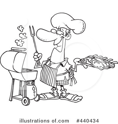 Royalty-Free (RF) Bbq Clipart Illustration by toonaday - Stock Sample #440434