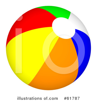 Beach Ball Clipart #61787 by ShazamImages