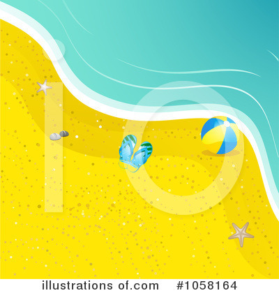 Royalty-Free (RF) Beach Clipart Illustration by elaineitalia - Stock Sample #1058164