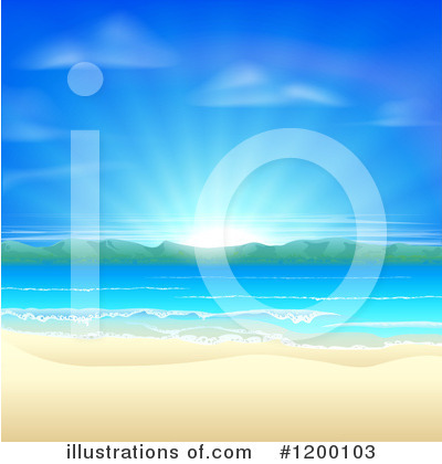 Beach Clipart #1200103 by AtStockIllustration