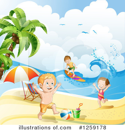 Royalty-Free (RF) Beach Clipart Illustration by merlinul - Stock Sample #1259178