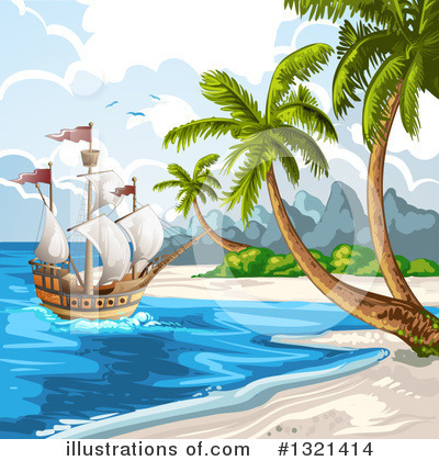 Royalty-Free (RF) Beach Clipart Illustration by merlinul - Stock Sample #1321414