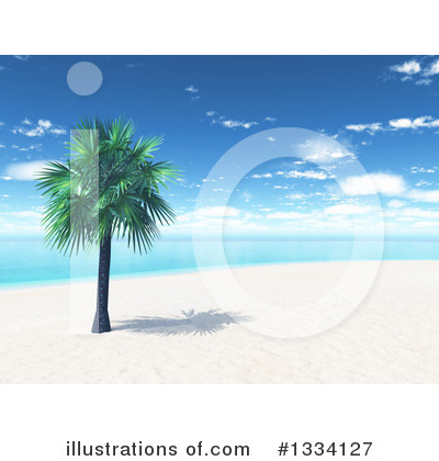 Palm Trees Clipart #1334127 by KJ Pargeter