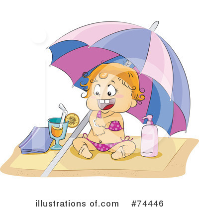 Royalty-Free (RF) Beach Clipart Illustration by BNP Design Studio - Stock Sample #74446