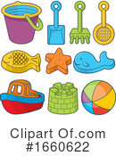 Beach Toys Clipart #1660622 by Any Vector