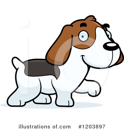 Royalty-Free (RF) Beagle Clipart Illustration by Cory Thoman - Stock Sample #1203897