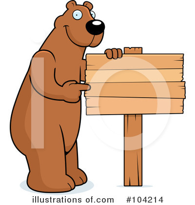 Royalty-Free (RF) Bear Clipart Illustration by Cory Thoman - Stock Sample #104214