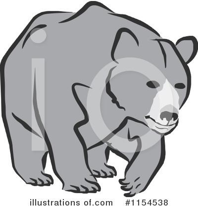 Royalty-Free (RF) Bear Clipart Illustration by Johnny Sajem - Stock Sample #1154538