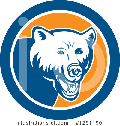 Grizzly Bear Clipart #1251190 by patrimonio