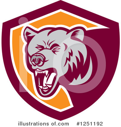 Grizzly Bear Clipart #1251192 by patrimonio