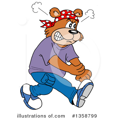 Royalty-Free (RF) Bear Clipart Illustration by LaffToon - Stock Sample #1358799
