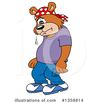 Royalty-Free (RF) Bear Clipart Illustration by LaffToon - Stock Sample #1358814