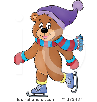 Royalty-Free (RF) Bear Clipart Illustration by visekart - Stock Sample #1373487