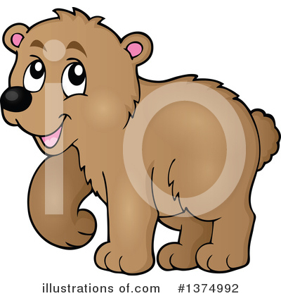 Royalty-Free (RF) Bear Clipart Illustration by visekart - Stock Sample #1374992