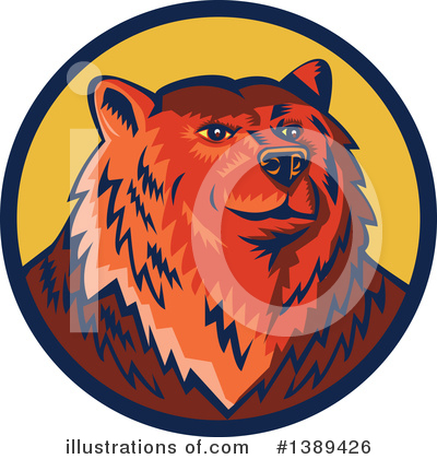Brown Bear Clipart #1389426 by patrimonio