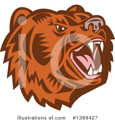 Royalty-Free (RF) Bear Clipart Illustration by patrimonio - Stock Sample #1389427