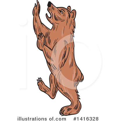 Royalty-Free (RF) Bear Clipart Illustration by patrimonio - Stock Sample #1416328