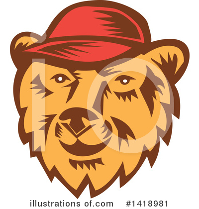Royalty-Free (RF) Bear Clipart Illustration by patrimonio - Stock Sample #1418981
