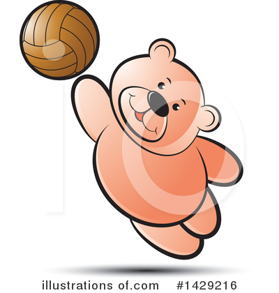 Volleyball Clipart #1429216 by Lal Perera