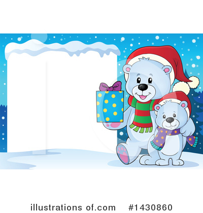 Polar Bear Clipart #1430860 by visekart