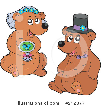 Royalty-Free (RF) Bear Clipart Illustration by visekart - Stock Sample #212377
