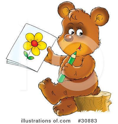 Royalty-Free (RF) Bear Clipart Illustration by Alex Bannykh - Stock Sample #30883