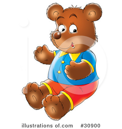 Royalty-Free (RF) Bear Clipart Illustration by Alex Bannykh - Stock Sample #30900