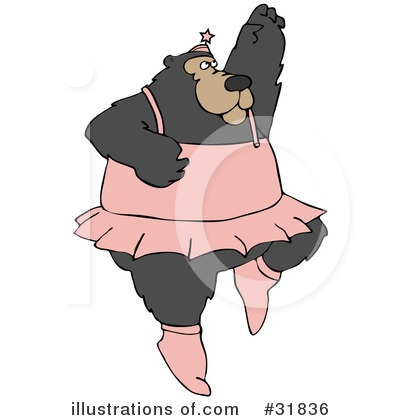Royalty-Free (RF) Bear Clipart Illustration by djart - Stock Sample #31836